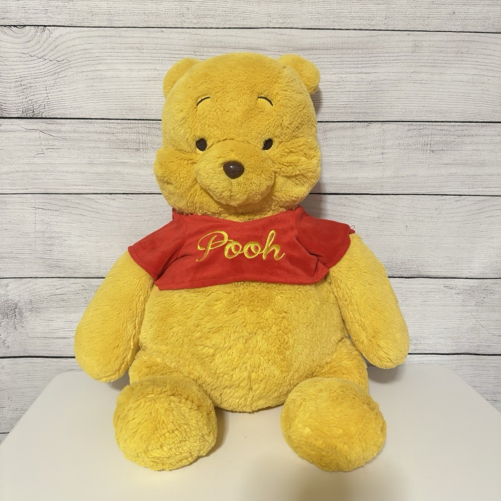 Vtg Disney LARGE Winnie The Pooh‎ 26" Plush Stuffed Bear Toy Older Design RARE